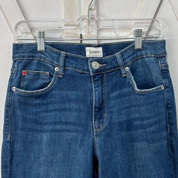 Hudson Jeans Natalie Midrise Slim Boyfriend Cropped Jeans in Leah - Picture 8 of 11